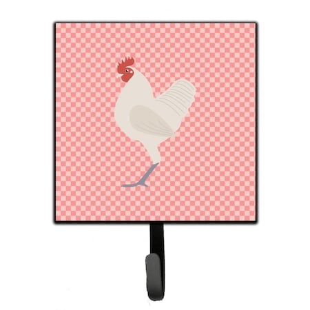 Carolines Treasures German Langshan Chicken Pink Check Leash or Key Holder BB7837SH4